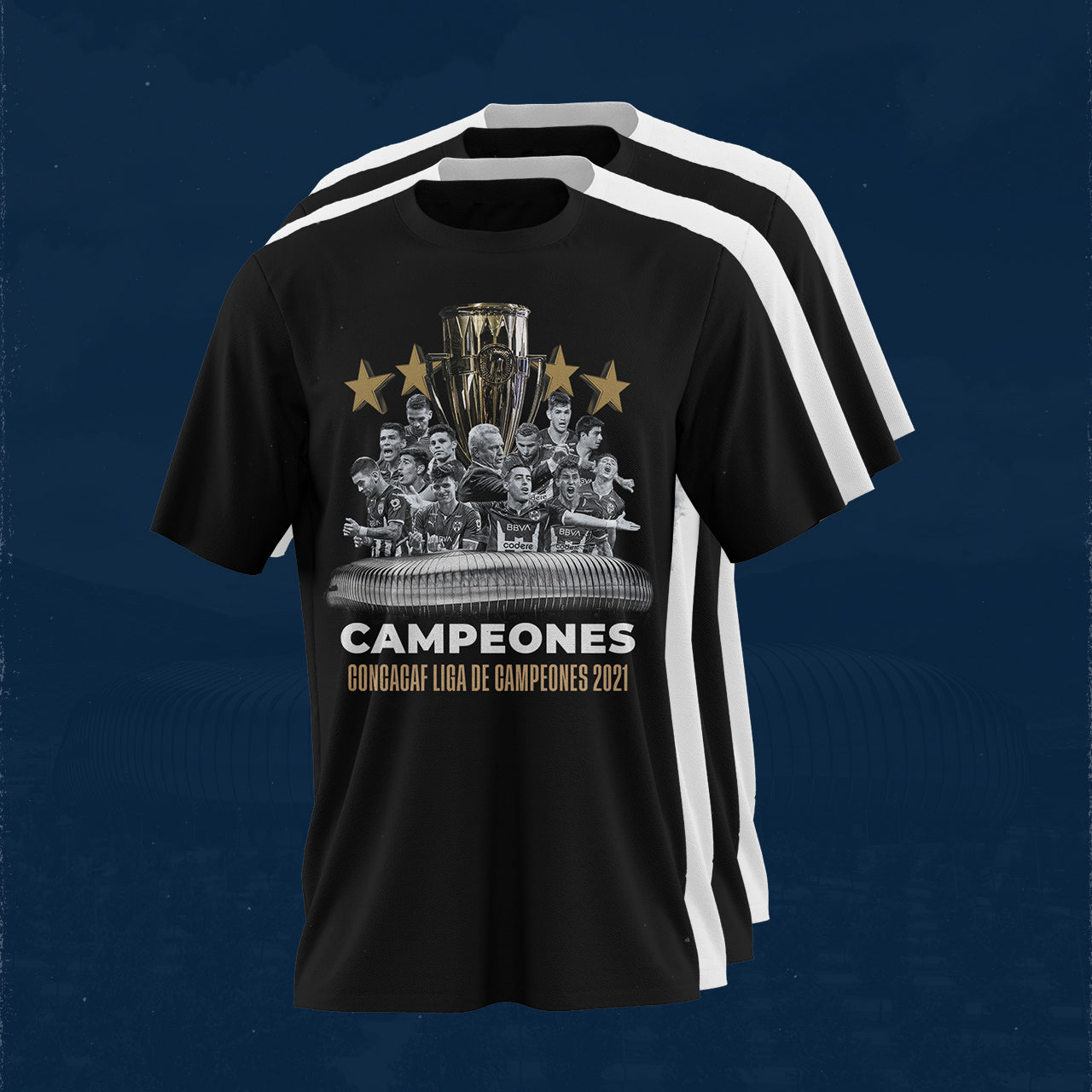 Paquete 4 Playeras - Rayados